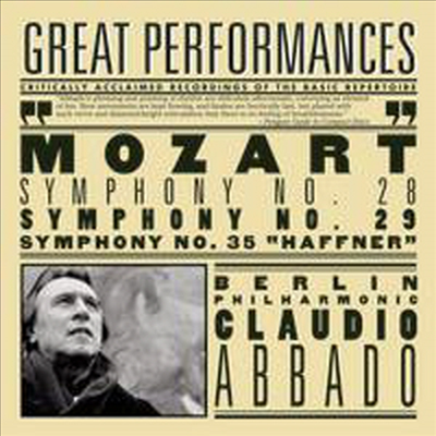 모차르트 : 교향곡 28번, 29번, 35번 '하프너' (Mozart : Symphony No.28, 29, 35 'Haffner')(CD) - Claudio Abbado