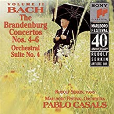 바흐 : 브란덴부르크 협주곡 4-6번, 관현악 조곡 4번 (Bach : Brandenburg Concertos Nos.4-6, Orchestral Suite No.4 (Marlboro Fest 40th Anniversary)(CD) - Pablo Casals