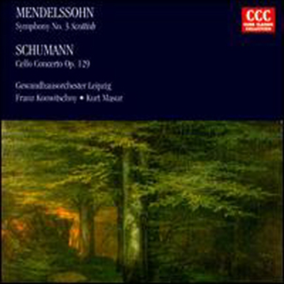 멘델스존: 교향곡 4번, 슈만: 첼로 협주곡 (Mendelssohn: Symphony No.3, Schumann: Cello Concerto)(CD-R) - Franz Konwitschny