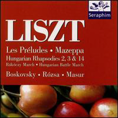 리스트: 전주곡, 마제파, 헝가리 광시곡 2, 3, 14번 (Liszt: Les Preludes, Mazeppa, Hungarian Rhapsodies Nos.2, 3 & 14)(CD) - Kurt Masur