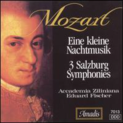 모차르트: 한 밤의 소야곡, 세 개의 잘츠부르크 교향곡 (Mozart: Eine kleine Nachtmusik, 3 Salzburg Symphonies)(CD) - Eduard Fischer