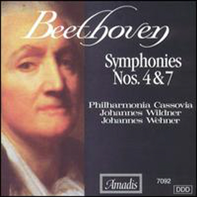 베토벤: 교향곡 4, 7번 (Beethoven: Symphonies Nos.4 & 7)(CD) - Johannes Wildner