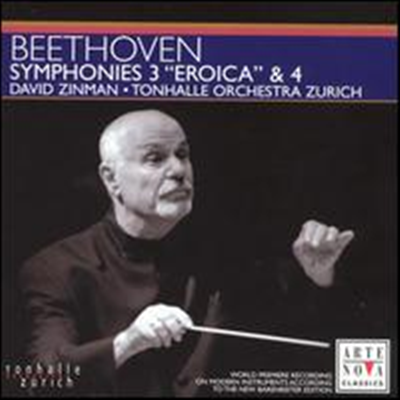 베토벤: 교향곡 3 &#39;영웅&#39;, 4번 (Beethoven: Symphonies No.3 Eroica&#39; &amp; 4) - David Zinman