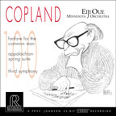 코플랜드: 보통 사람을 위한 팡파레, 아팔란치안의 봄, 교향곡 3번 (Copland: Fanfare For The Common Man, Appalachian Spring Suite, Third Symphony) (HDCD) - Eiji Oue
