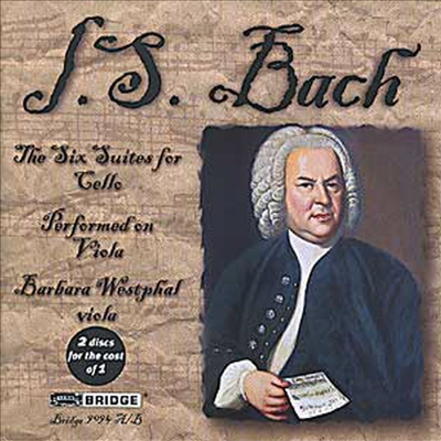 바흐 : 무반주 비올라 모음곡 (Bach : The Six Suites for Viola) (2CD) - Barbara Westphal