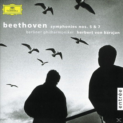 베토벤: 교향곡 5번, 7번 - 80년대 녹음 (Beethoven: Symphony No.5 Op.67 & 7 Op.92)(CD) - Herbert Von Karajan