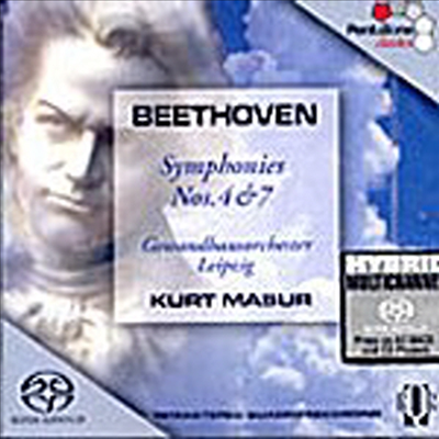 베토벤 : 교향곡 4번, 7번 (Beethoven : Symphony No.4 Op.60, No.7 Op.92) (SACD Hybrid) - Kurt Masur