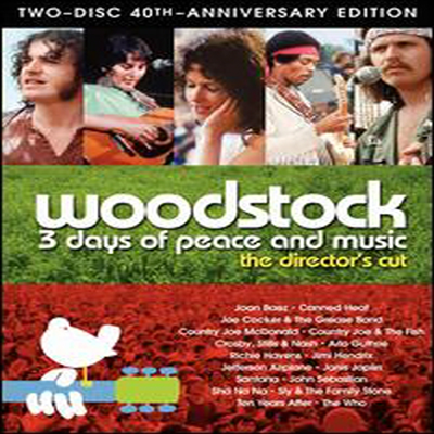 Joan Baez/Joe Cocker/ Who/ Crosby Stills & Nash - Woodstock: 3 Days of Peace & Music Director's Cut (40th Anniversary Two-Disc Special Edition) (지역코드1)(DVD)(1970)