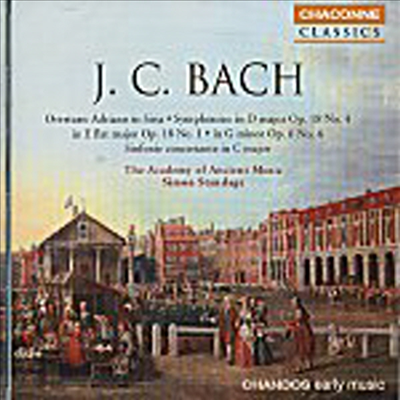 요한 크리스찬 바흐 : 교향곡, 서곡 (J.C. Bach : Symphonies &amp; Overtures)(CD) - Simon Standage