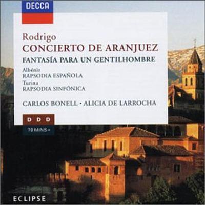 로드리고: 아랑훼즈 협주곡 (Rodrigo : Concerto De Aranjuez&Fantasia Etc.)(CD) - Carlos Bonell