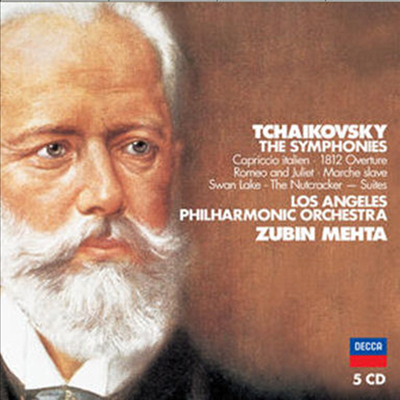 차이코프스키 : 교향곡 전집, 서곡집 (Tchaikovsky : The Complete Symphonies & Overtures) (5CD) - Zubin Mehta