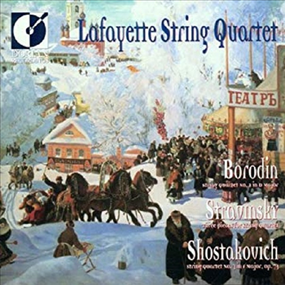 보로딘 : 현악 사중주 2번, 스트라빈스키 : 현악 사중주를 위한 세 개의 소품, 쇼스타코비치 : 현악 사중주 3번 (Borodin : String Quartet No.2, Stravinsky : Three Pieces For String Quartet, Shostakovich : St