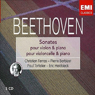 베토벤 : 바이올린 소나타집, 첼로 소나타집 (Beethoven : Violin Sonatas, Cello Sonatas) (5CD) - Christian Ferras