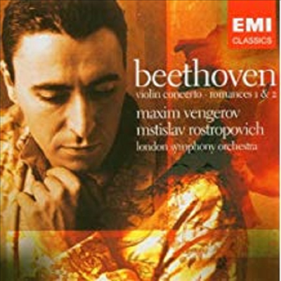 베토벤 : 바이올린 협주곡, 로망스 (Beethoven : Violin Concerto, Romance No. 1 Op40, No. 2 Op50)(CD) - Maxim Vengerov
