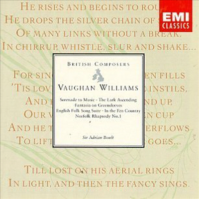 본 윌리암스 : 푸른 옷소매 환상곡 (Vaughan Williams : Fantasia on Greensleeves) - Adrian Boult