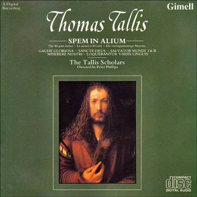 토마스 탈리스 : 모테트 &#39;스펨 인 알리움&#39; (Thomas Tallis : Spem in Alium)(CD) - Peter Phillips