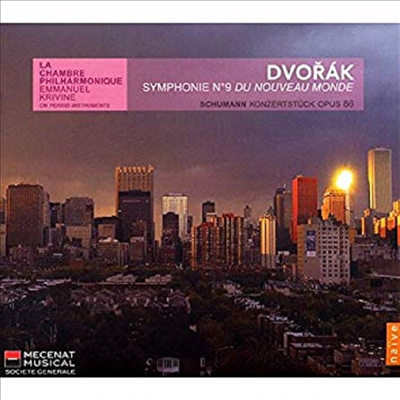 드보르작 : 교향곡 9번 '신세계' & 슈만 : 4개의호른 협주곡 Op.86 (Dvorak : Symphony No.9)(CD) - Emmanuel Krivine