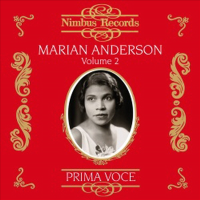 마리안 앤더슨 - 오페라 아리아와 가곡 (Marian Anderson, Vol.2)(CD) - Marian Anderson