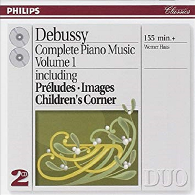 드뷔시 : 피아노 작품 전곡 1집 - 전주곡, 영상, 어린이의 세계(Debussy : Complete Piano Music Vol.1 - Preludes, Images, Children`s Corner) (2CD) - Werner Haas