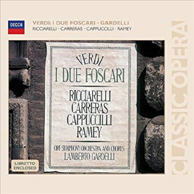 베르디 : 포스카리의 두 사람 (Verdi : I due Foscari) (2CD) - Piero Cappuccilli