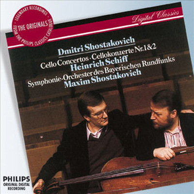 쇼스타코비치 : 첼로 협주곡 1번, 2번 (Shostakovich : Cello Concertos No.1 Op.107, No.2 Op.126)(CD) - Heinrich Schiff