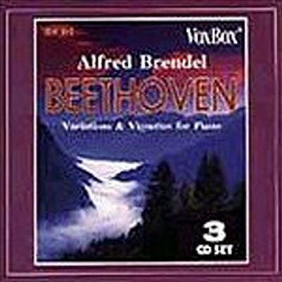 베토벤 : 변주곡, 소나타 4번 (Beethoven : Variations, Piano Sonata No.4 Op.7) (3CD) - Alfred Brendel