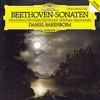 베토벤 : 피아노 소나타 14번 &#39;월광&#39;, 8번 &#39;비창&#39;, 23번 &#39;열정&#39; (Beethoven : Piano Sonatas No.14 &#39;Moonlight&#39;, No.8 &#39;Pathetique&#39;, No.23 &#39;Appassionata&#39;)(CD) - Daniel Barenboim