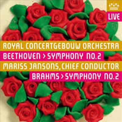 베토벤, 브람스 : 교향곡 2번 (Beethoven, Brahms : Symphony No.2) (SACD Hybrid) - Mariss Jansons