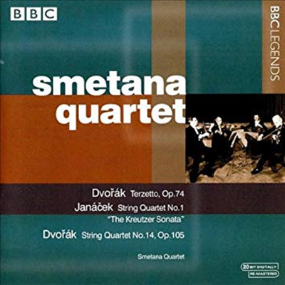 드보르작 : 두 대의 바이올린과 비올라를 위한 삼중주, 야나체크 : 현악 사중주 1번 &#39;크로이처&#39; (Dvorak : Terzetto Op.74, Janacek : String Quartet No.1 &#39;Kreutzer&#39;)(CD) - Smetana Quartet
