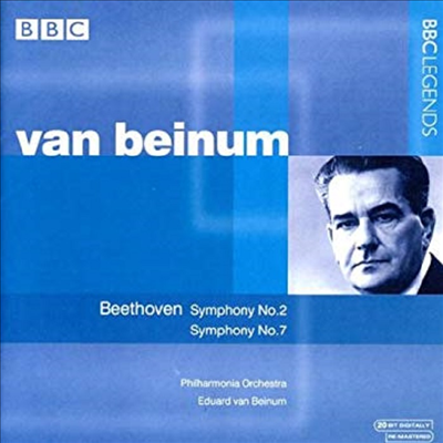 베토벤 : 교향곡 2, 7번 (Beethoven : Symphony No.2 Op.36, No.7 Op.92)(CD) - Eduard Van Beinum