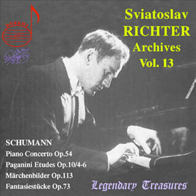 Sviatoslav Richter Archives, Vol. 13 - 슈만 : 피아노 협주곡, 파가니니 연습곡, '이야기 그림책', 환상 소곡집 (Schumann : Piano Concerto Op.54, Paganini Etude Op.10/4-6, Marchenbilder Op.113, 3 Fantasies