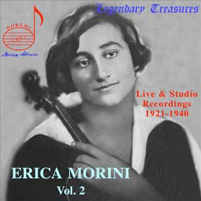 에리카 모리니 2집 -1921-1940년 녹음집 (Erica Morini Vol. 2)(CD) - Erica Morini