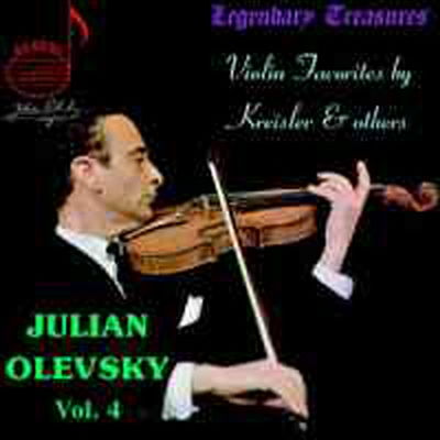 줄리안 올레프스키 4집 - 바이올린 소품집 (Julian Olevsky, Vol. 4 - Violin Favourites by Kreisler & others)(CD) - Julian Olevsky