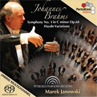 브람스 : 하이든 주제에 의한 변주곡, 교향곡 1번 (Brahms : Variations on a Theme of Haydn Op.56, Symphony No.1 Op.68) (SACD Hybrid) - Marek Janowski