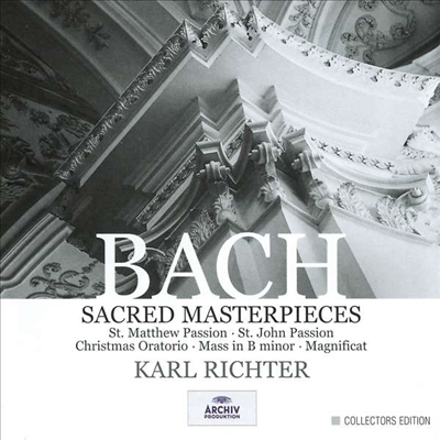 바흐 : 마태 수난곡, 요한 수난곡, 크리스마스 오라토리오, 미사 B 단조 (Bach : St. Matthew Passion BWV244, St. John Passion BWV245, Christmas Oratorio BWV248, Mass In B Minor BWV232) (10CD) - Karl Richte
