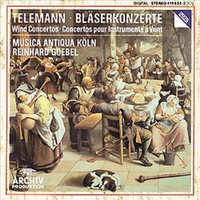 텔레만 : 관악 협주곡집 (Telemann : Wind Concertos)(CD) - Reinhard Goebel