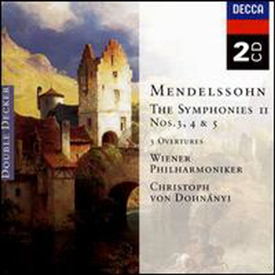 멘델스존: 교향곡 3-5번 (Mendelssohn: The Symphonies Nos.3-5) (2CD)(CD) - Christoph von Dohnanyi