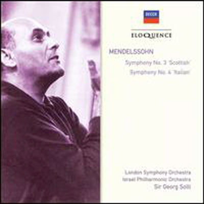 멘델스존: 교향곡 3 '스토트랜드', 4번 '이탈리아' (Mendelssohn: Symphonies Nos.3 'Scottish' & 4 'Italian')(CD) - Georg Solti