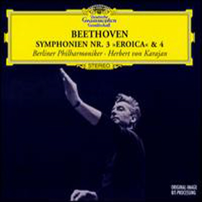 베토벤: 교향곡 3 &#39;영웅&#39;, 4번 (Beethoven: Symphonien Nr.3 &quot;Eroica&quot; &amp; 4) (Digipack)(CD) - Herbert von Karajan