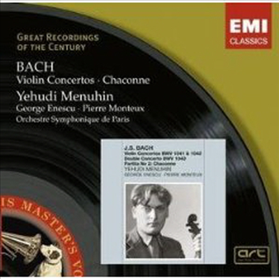 바흐: 바이올린 협주곡 1, 2번, 두 대의 바이올린 협주곡, 샤콘느 (Bach: Violin Concerto No.1 & 2, Double Concerto, Chaconne)(CD) - Yehudi Menuhin