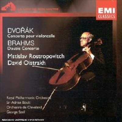 드보르작: 첼로 협주곡, 브람스: 바이올린과 첼로를 위한 이중 협주곡 (Dvorak: Cello Concerto Op.104, Brahms: Double Concerto Op.102)(CD) - Mstislav Rostropovitch