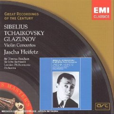 시벨리우스, 차이코프스키, 글라주노프: 바이올린 협주곡 (Sibelius,Tchaikovsky, Glazounov: Violin Concertos) - Jascha Heifetz