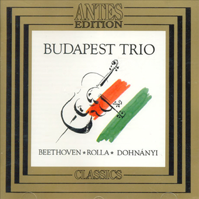 베토벤 : 세레나데 Op.8, 알레산드로 롤라 : 현악 트리오 Nr.6 & 도흐나니 : 세레나데 Op.10 (CD) - Budapest Trio