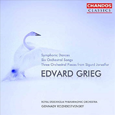 그리그 : 교향적 무곡, 6개의 관현악을 위한 노래 (Grieg : Symphonic Dances, Six Orchestra Songs)(CD) - Gennady Rozhdestvensky