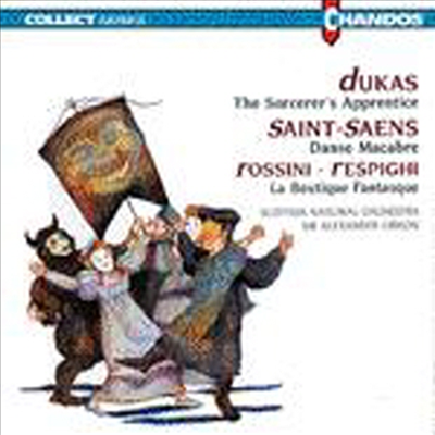 뒤카 : 마법사의 제자, 생상 : 죽음의 무도, 로시니 : 장난감 가게 (Dukas : Sorcerer`s Apprentice, Saint-Saens : Danse Macabre, Rossini : La Boutique Fantasque)(CD) - Alexander Gibson