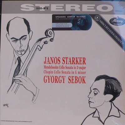 멘델스존 : 첼로 소나타 2번 &amp; 쇼팽 : 첼로 소나타 Op,65 (Mendelssohn : Sonata for Cello and Piano No.2, Op.58) (LP) - Janos Starker