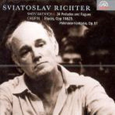 쇼스타코비치 : 24개의 전주곡과 푸가 중 여섯 곡 & 쇼팽 : 연습곡 Op.10 중 일곱 곡, 연습곡 Op.25 중 여섯 곡 (Shostakovich : 24 Preludes And Fugues & Chopin : Etudes)(CD) - Sviatoslav Richter
