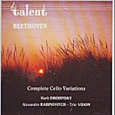 베토벤 : 피아노 삼중주, 첼로 변주곡 전곡 (Beethoven : Piano Trio No.9, Variations for Cello and Piano)(CD) - Trio Vidom