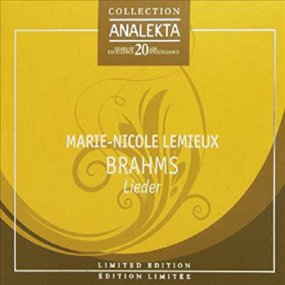 브람스 : 가곡집 (Brahms : Sechs Lieder Op.86)(CD) - Marie-Nicole Lemieux