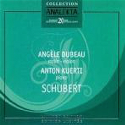 슈베르트 : 바이올린 소나타 D장조, A단조 & G단조 (CD) - Angele Dubeau